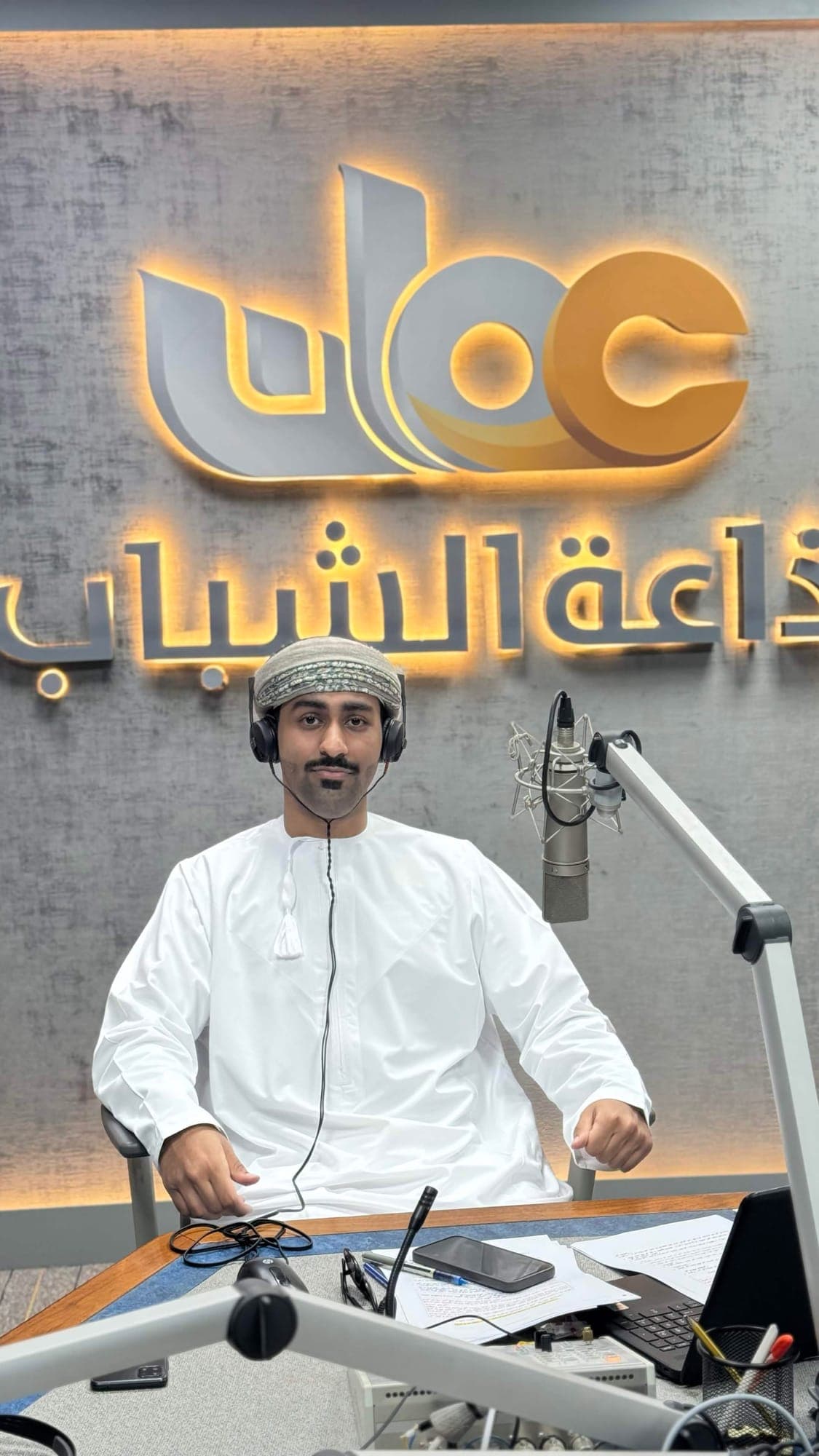 Saif Al Hashar during the Ayn FM radio interview about Env.ai